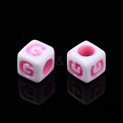 Opaque Acrylic Beads SACR-S273-35A-02-1