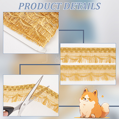 Polyester Tassel Ribbons OCOR-WH0091-71-1