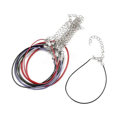 Leather Cord Bracelets Making NJEW-JB02187-1