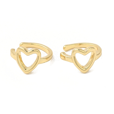 Real 18K Gold Plated Brass Cuff Earrings for Women EJEW-C097-07G-01-1