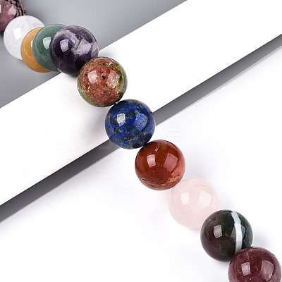 Natural Mixed Stone Beads Strands G-N353-01A-01-1
