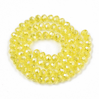 Electroplate Glass Beads Strands EGLA-A044-T3mm-B29-1