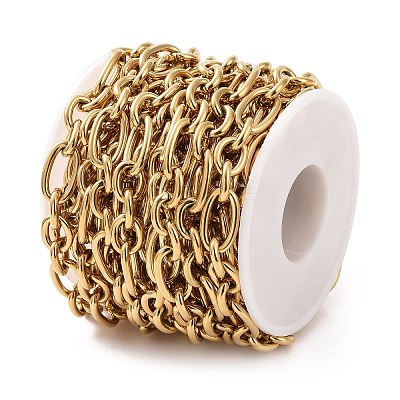 Ion Plating(IP) 304 Stainless Steel Figaro Chains CHS-E009-02G-1