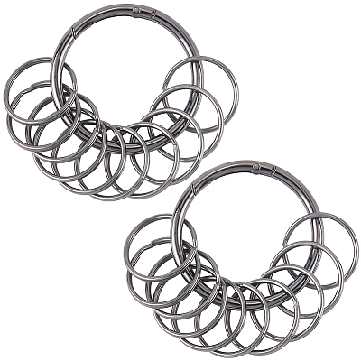 Iron Keychain Clasps FIND-SP0003-72B-1