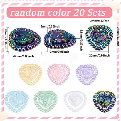 20Pcs Opaque Acrylic Beads MACR-SP0001-36-1