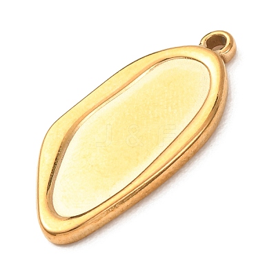 304 Stainless Steel Pendant Cabochon Settings STAS-Z204-04G-05-1