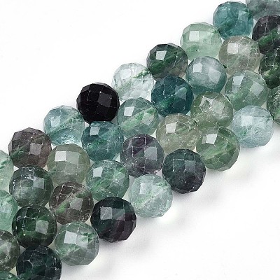 Natural Fluorite Beads Strands G-S345-10mm-31-1