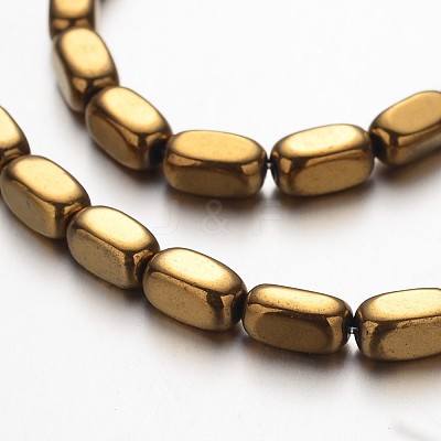 Electroplate Non-magnetic Synthetic Hematite Bead Strands G-F300-40A-03-1