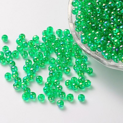 Eco-Friendly Transparent Acrylic Beads X-PL733-8-1