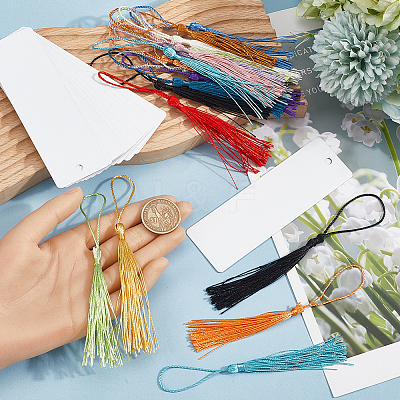 30Pcs 15 Colors Polyester Tassel Decorations OCOR-SP0001-16B-1