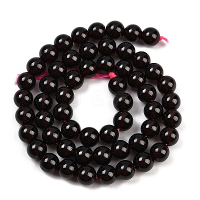 Mozambique Import Natural Grade AAAA Garnet Round Beads Strands G-E300-AAAA-8mm-1
