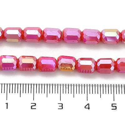 Electroplate Glass Beads Strands EGLA-D030-06C-1