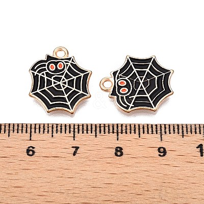 Halloween Theme Alloy Enamel Pendants X-PALLOY-N176-35-RS-1