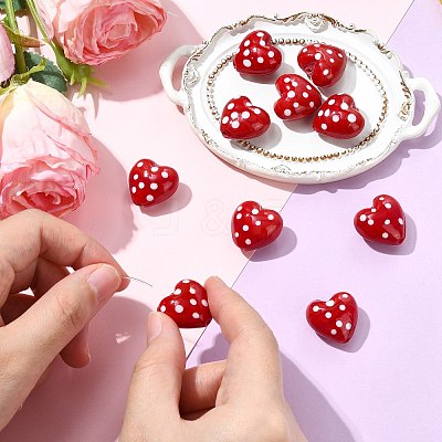 10Pcs Baking Paint Glass Beads GLAA-CJ0002-96-1