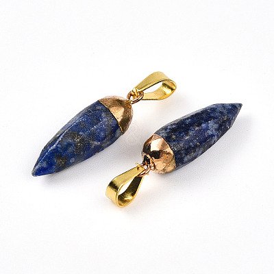 Natural Lapis Lazuli Pendants G-N345-01G-1