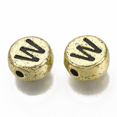 Plating Acrylic Beads X-PACR-CD0001-W-1
