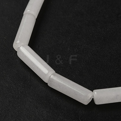 Natural White Jade Beads Strands G-U010-A10-01-1