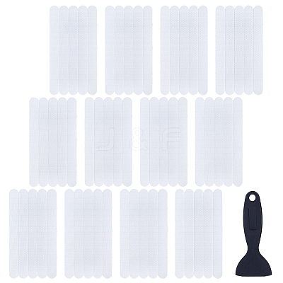 12 Bags Transparent PVC Bathtub Waterproof Bathroom Anti-slip Strips AJEW-BC0010-45-1