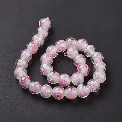 Handmade Lampwork Beads Strands LAMP-K027-05B-1