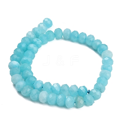 Faceted Dyed Natural White Jade Beads Strands GG-CBAE966-01B-M-1