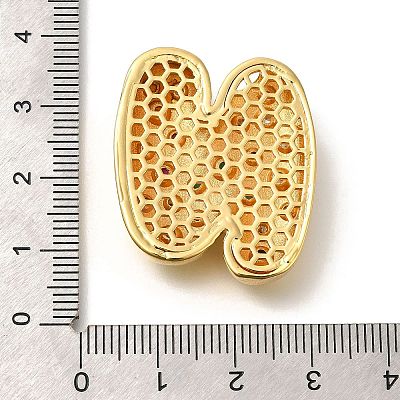 Brass Cubic Zirconia Pendants KK-M295-13G-N-1
