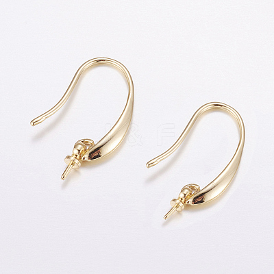 Brass Earring Hooks LS-KK-F714-03G-1
