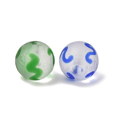 Frosted Handmade Lampwork Beads LA-CBA5635-01A-1