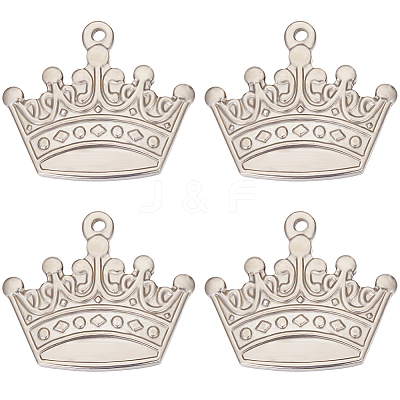 8Pcs 304 Stainless Steel Pendants STAS-BBC0003-66-1