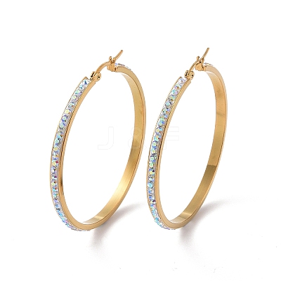 304 Stainless Steel Hoop Earrings EJEW-N0031-11G-02E-1