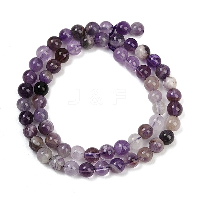 Natural Amethyst Beads Strands LS-G-F591-25-6mm-1