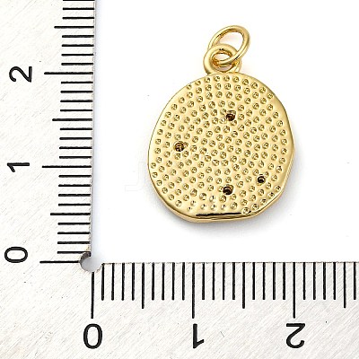 Brass Micro Pave Cubic Zirconia Pendants X-KK-K339-03A-G-1