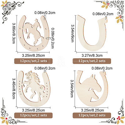 Unfinished Wooden Cutouts DIY-WH0430-141-1