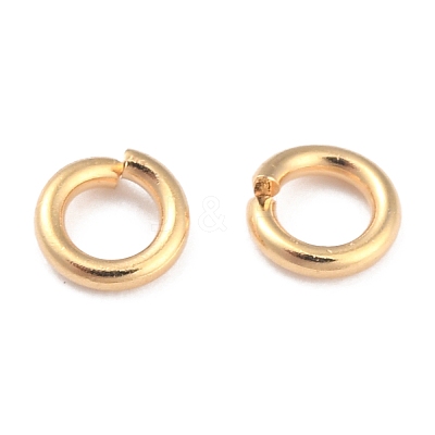 Rack PlatingBrass Open Jump Rings KK-O139-18I-G-1