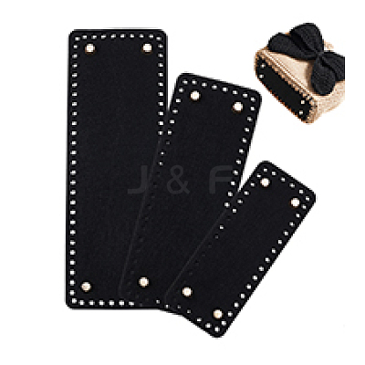 3Pcs 3 Sizes Rectangle Felt Bag Bottom FIND-WH0139-517A-1