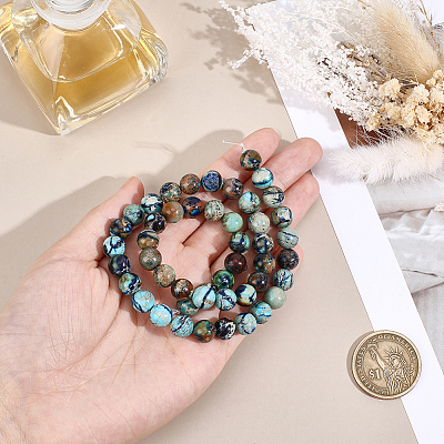 1 Strand Natural Imperial Jasper Bead Strands G-PA0002-62-1