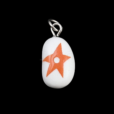 Brass Enamel Pendants KK-CBA10BC-03B-1