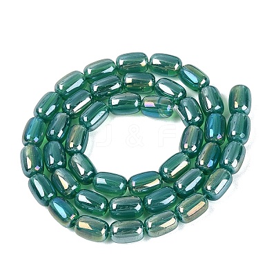 Electroplate Imitation Jade Glass Beads Strands EGLA-Q132-03B-B04-1