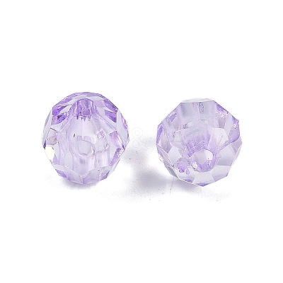 Transparent Acrylic Beads OACR-Q015-02F-1
