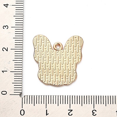 Animal Puppy Alloy Enamel Pendants FIND-V001-03G-03-1