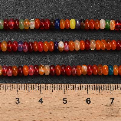 Natural Agate Beads Strands G-L635-A01-4x2mm-03-1