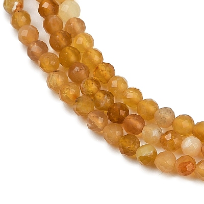 Natural Yellow Opal Beads Strands G-D306-A05-3mm-1