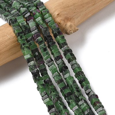 Natural Ruby in Zoisite Beads Strands G-A280-C09-01-1