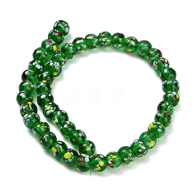Handmade Lampwork Beads Strands LAMP-H071-01B-02-1