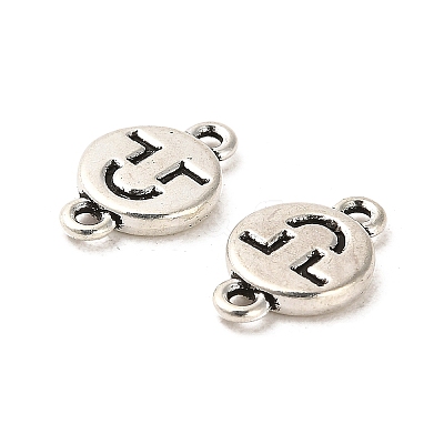 Tibetan Style Alloy Connector Charms FIND-C043-028AS-1
