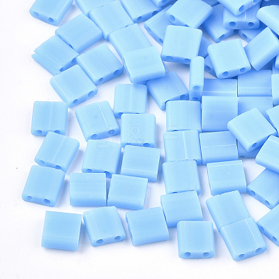 2-Hole Opaque Glass Seed Beads LS-SEED-S023-09D-1