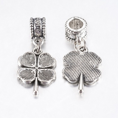 Tibetan Style Alloy European Dangle Charms PALLOY-F199-30AS-1