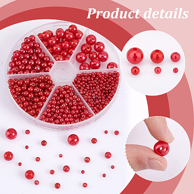 1070Pcs Imitation Pearl Acrylic Beads OACR-PH0004-17-1