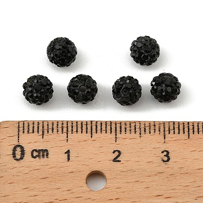 Handmade Polymer Clay Disco Ball Beads RB-R040-6mm-06-1