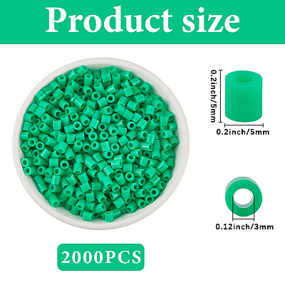 2000Pcs PE DIY Melty Beads Fuse Beads Refills DIY-SP0004-73A-1