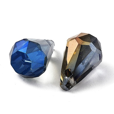Electroplate Teardrop Glass Beads EGLA-A036-06-1